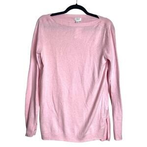 NWT J. CREW SWEATER S PINK COTTON PREPPY FEMININE BUSINESS CASUAL MINIMALIST